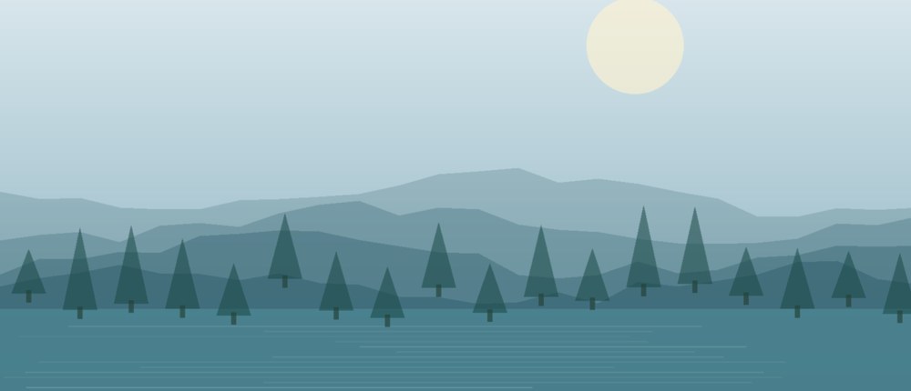 北欧の山々と湖のイメージ